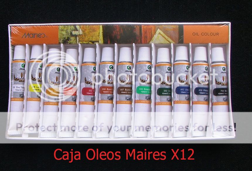 kit pinturas oleos maries